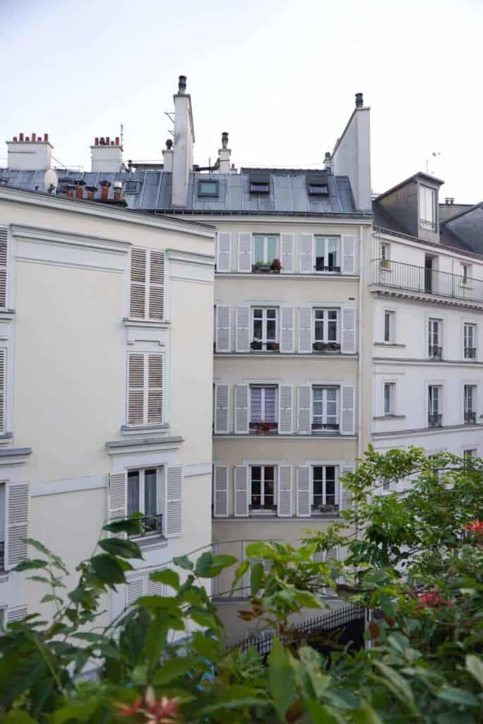 Parisian Building at Sunset