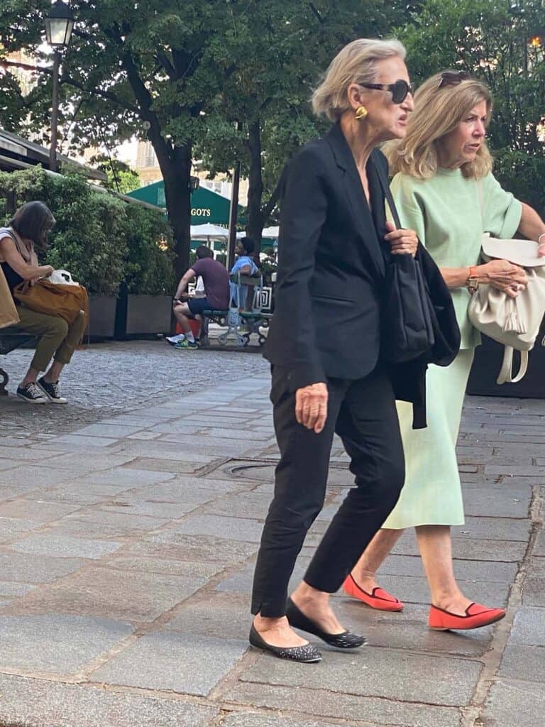 Older ladies in Paris walking the street