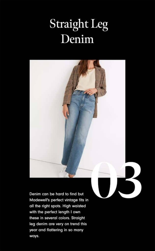 Girl standing with denim and a blazer