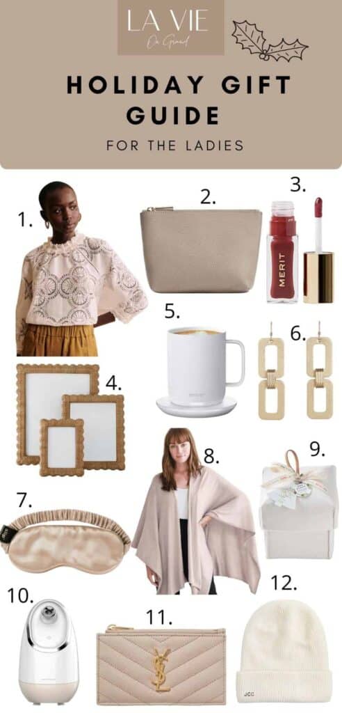 GRAPHIC OF LADIES GIFT GUIDE GIFTS 
