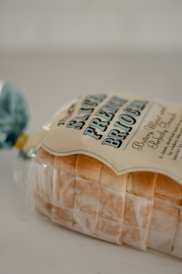 sliced brioche bread from trader joes