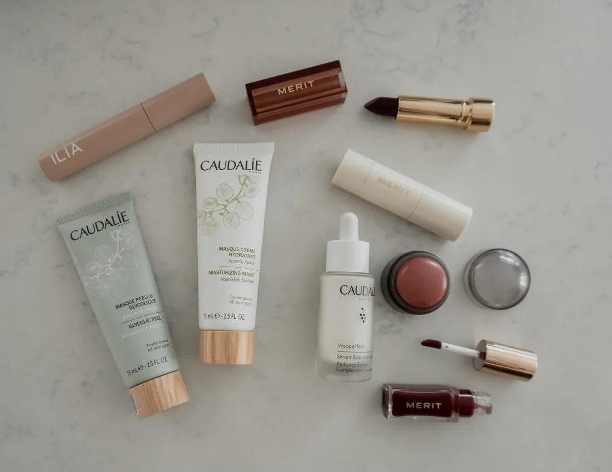 different makeup on a counter