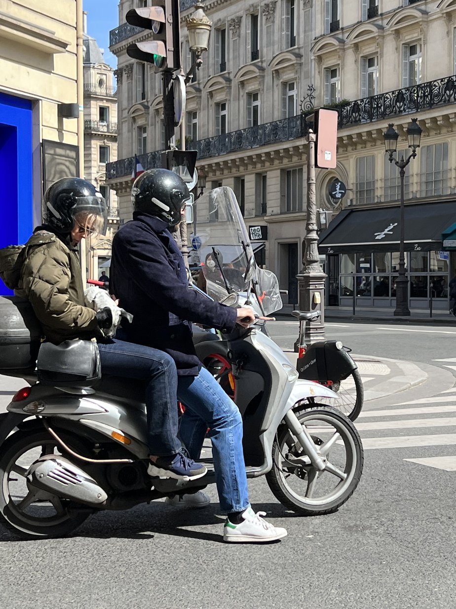 guy on motorcycle in paris guy on motorcycle in paris