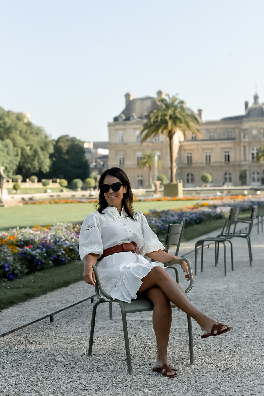 SITTING AT LUXEMBOURG GARDENS IN PARIS