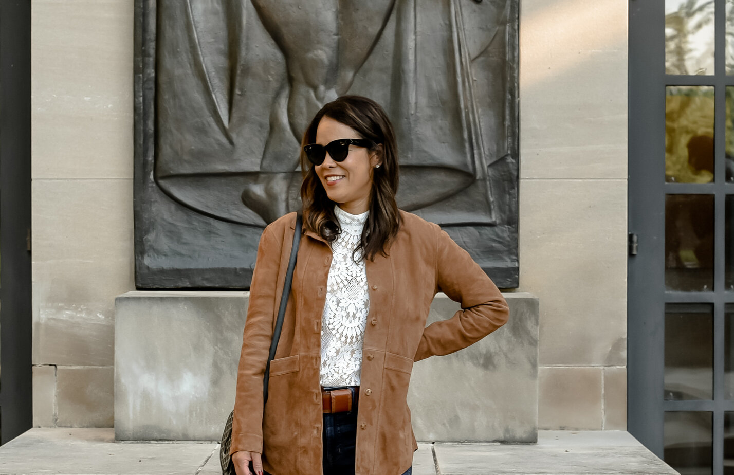 Wearing Sèzane Will Jacket At The Museum