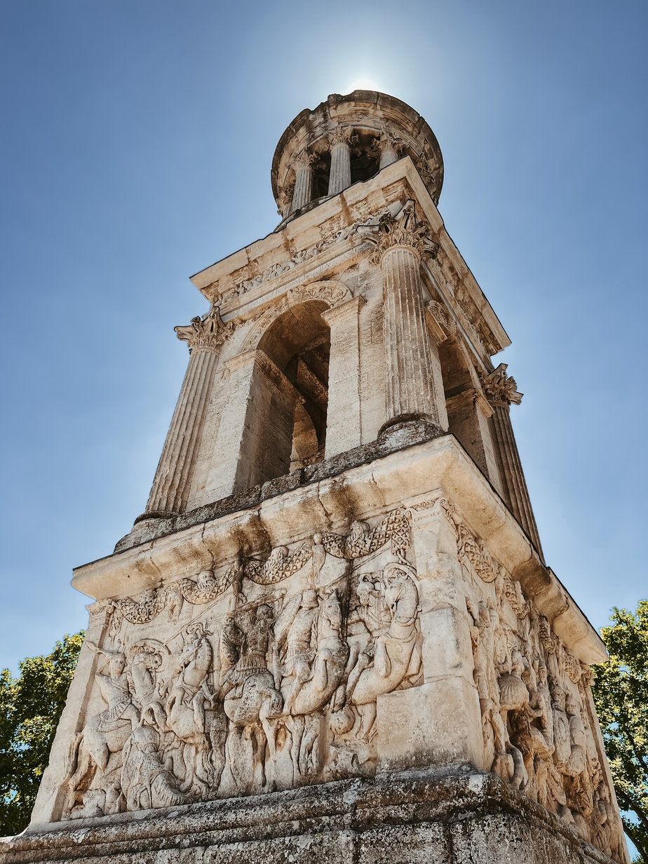 SAINT REMY FRANCE ROMAN COLUMN IN SAINT REMY FRANCE