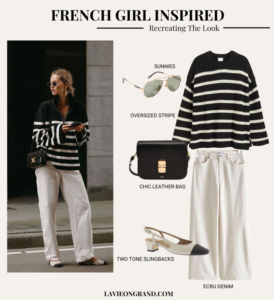 GRAPHIC OF FRENCH GIRL INSPIRED LOOK 