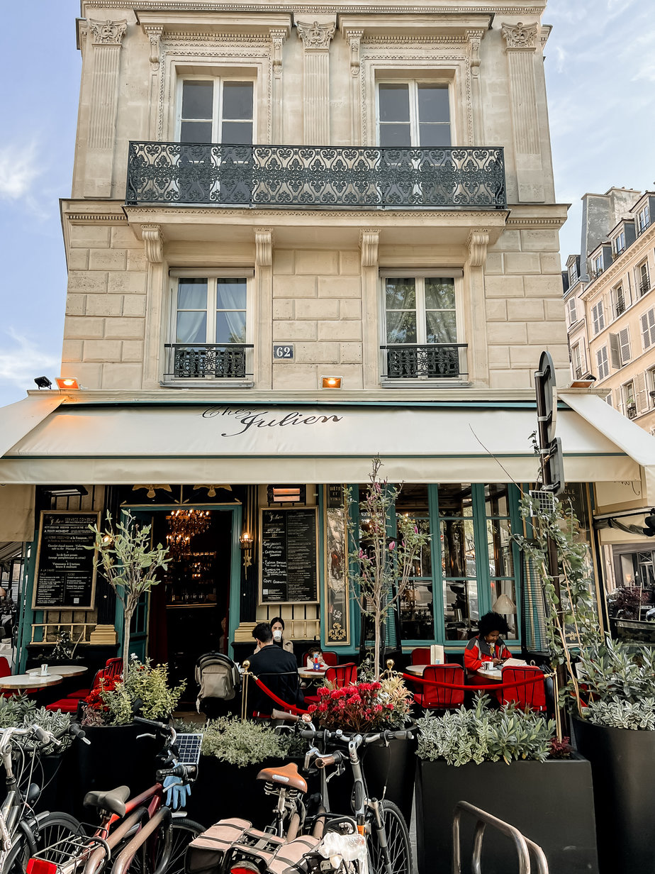 Exterior of Chez Julien in paris