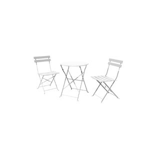 white bistro set