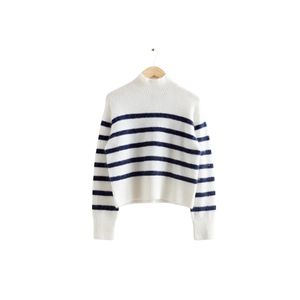 navy striped sweater