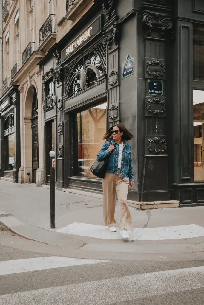 white sneakers in Paris French Girl-Inspired Fall Shoes