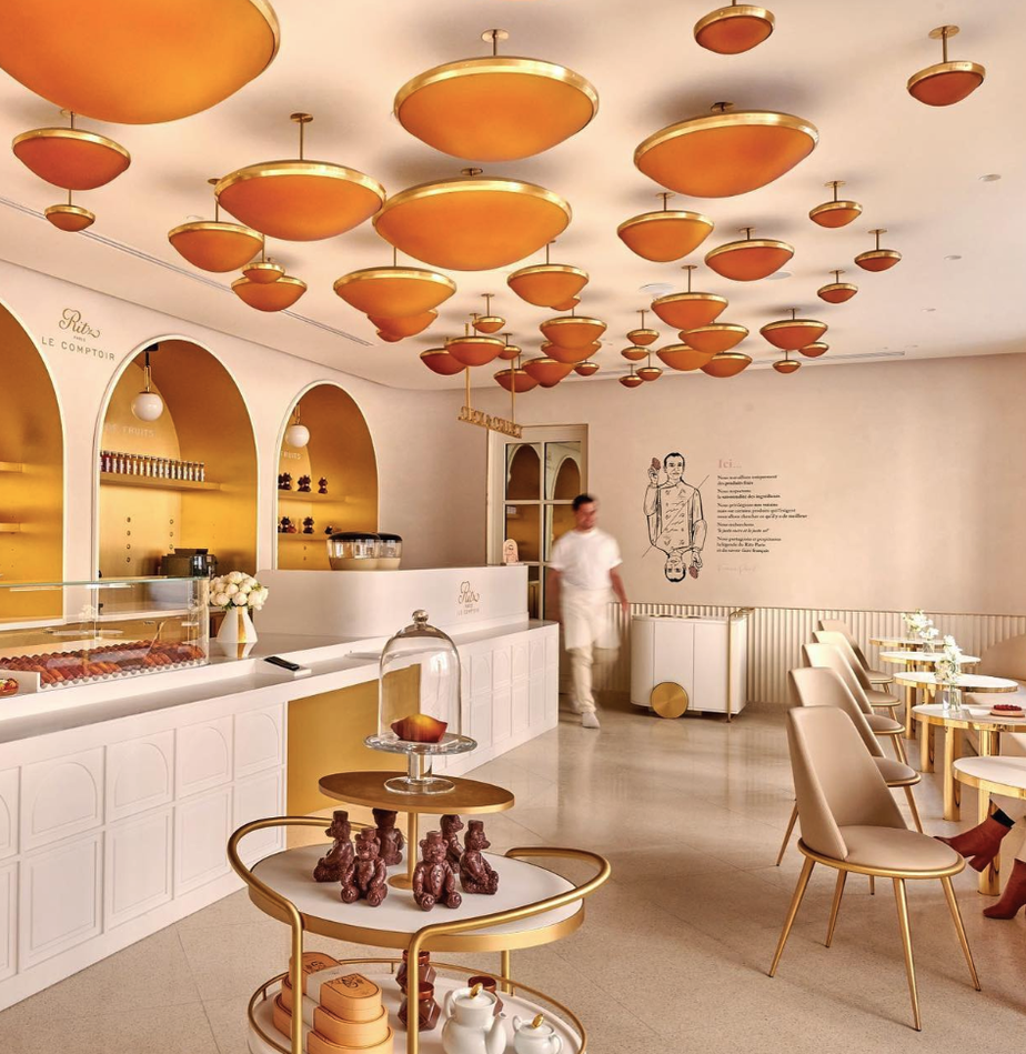 Inside Interior of Ritz Comptoir in Paris