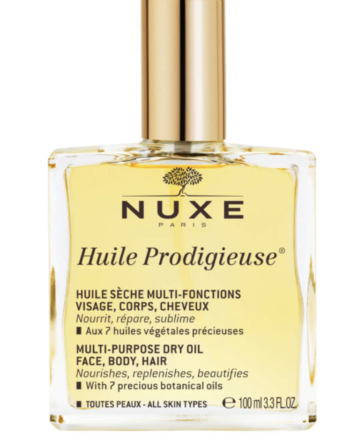 Bottle of Nuxe Body Oil
