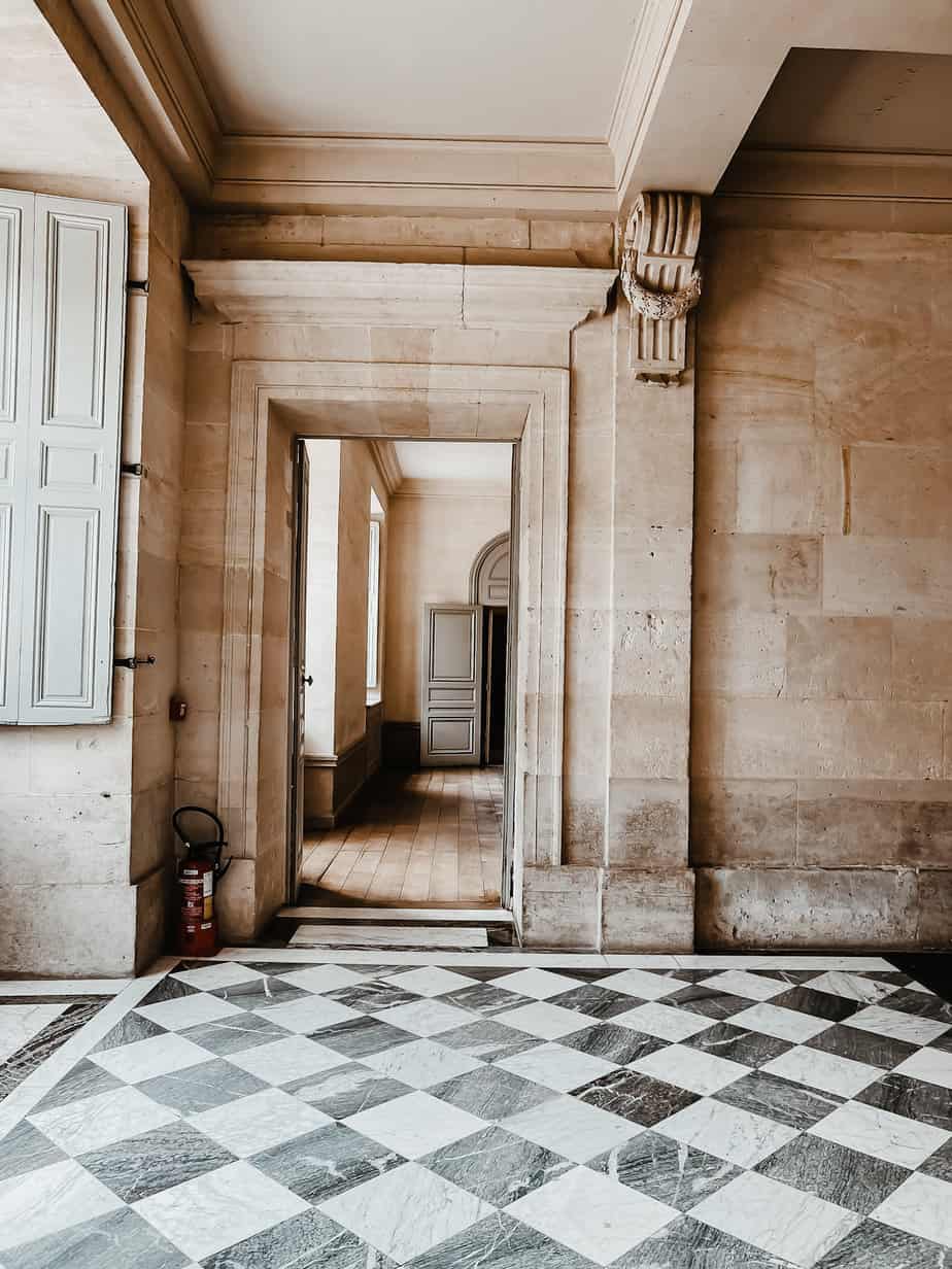 Inside room at Versailles in Paris