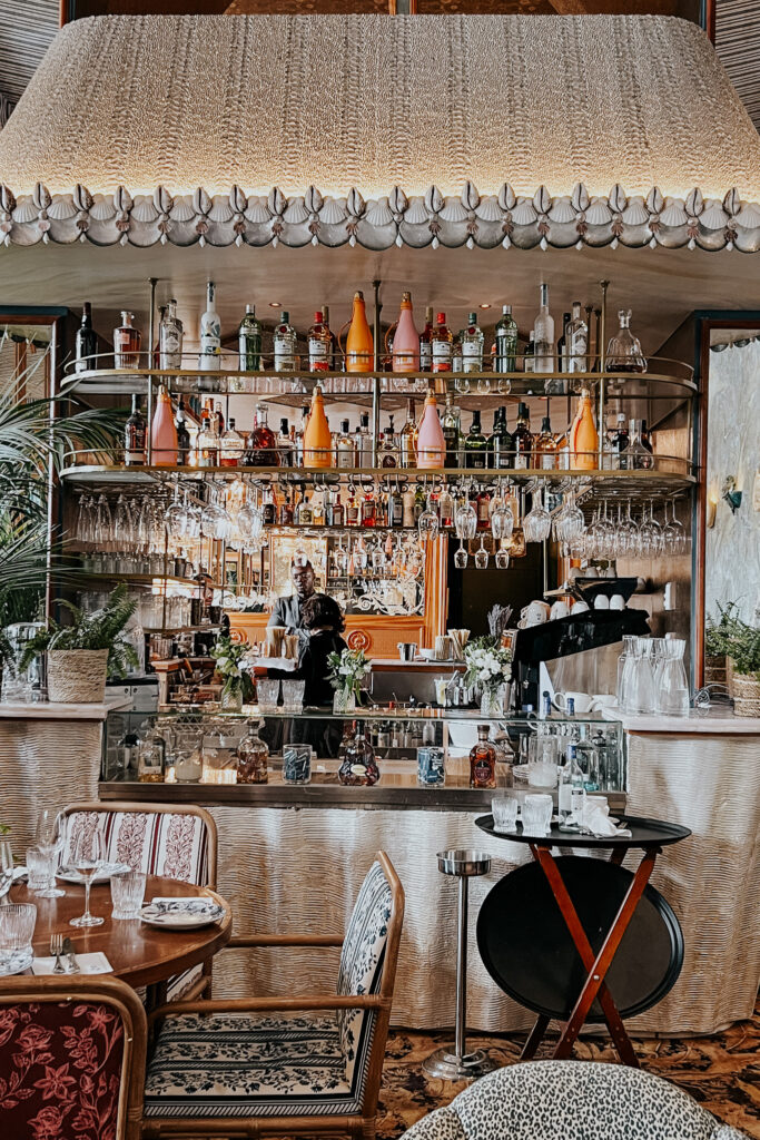 Inside Bar of Cafe Laperouse in Paris.