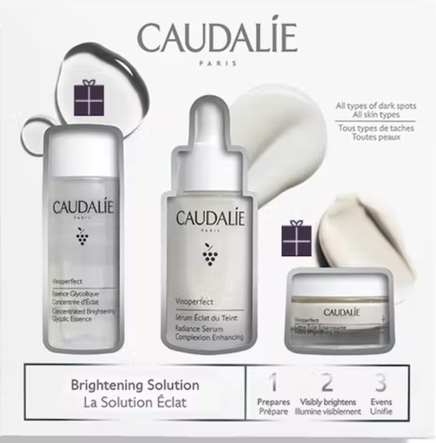 Caudalie gift set of vinoperfect products