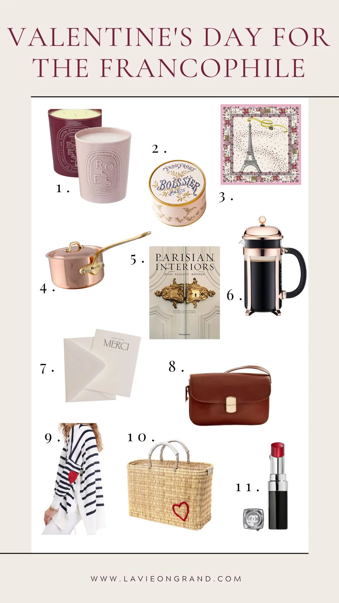 Valentine's Day The French Way | Francophile Valentine's Day gift ideas