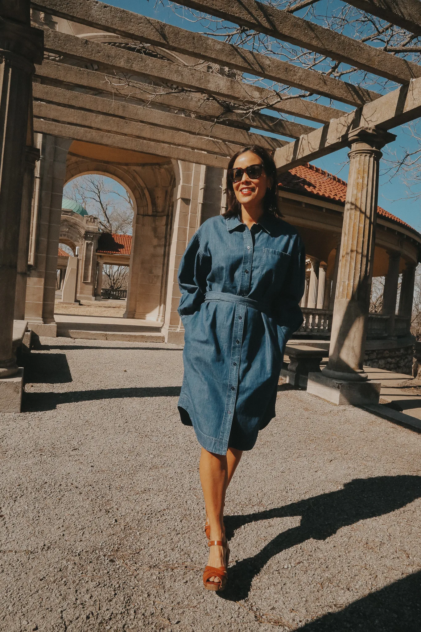 Woman in MERSEA chambray dress | Favorite Pieces From Voyageur By MERSEA