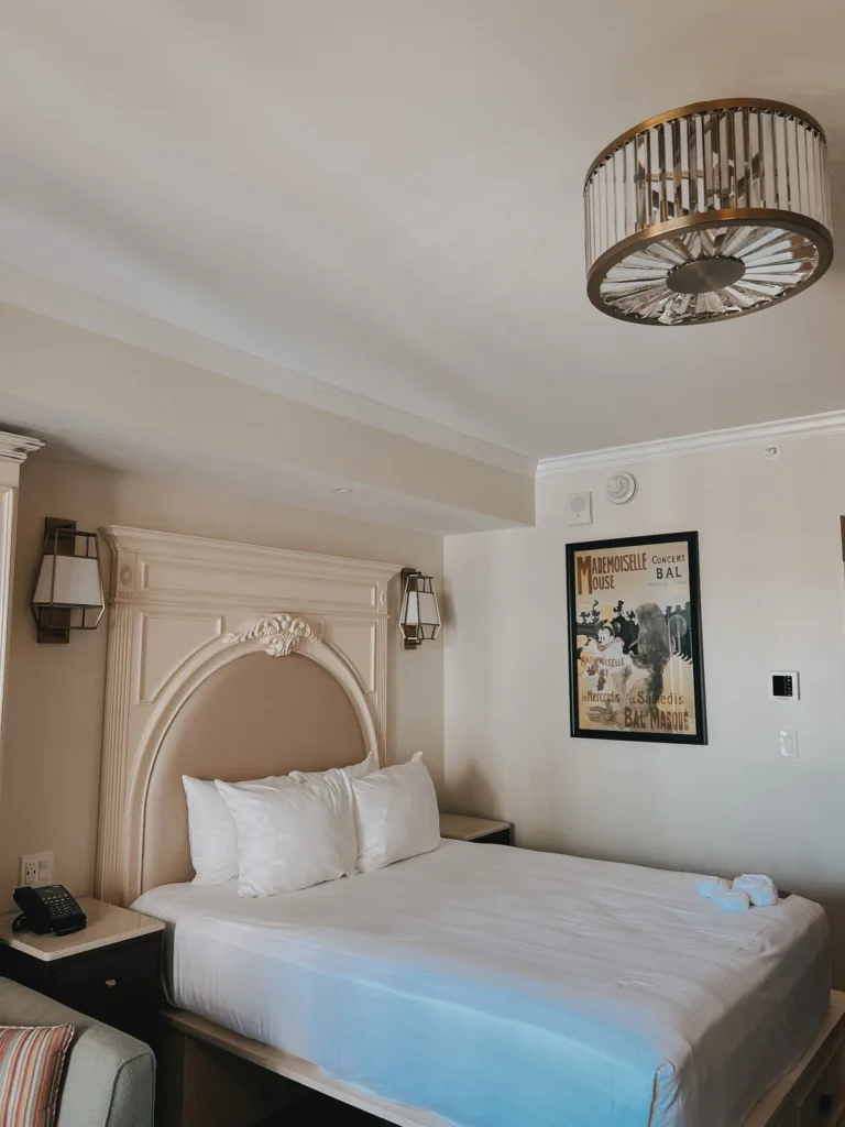 Interior room of Disney's Riviera resort, french inspired thing at Disneyworld.