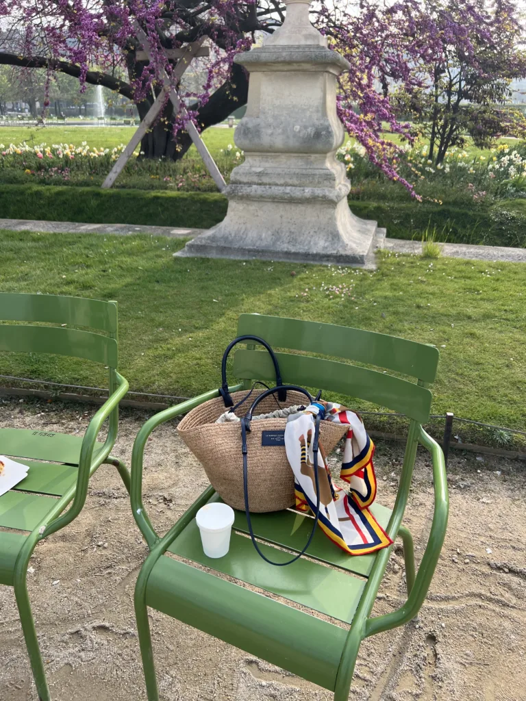 Packing for Paris in Spring with a market tote.