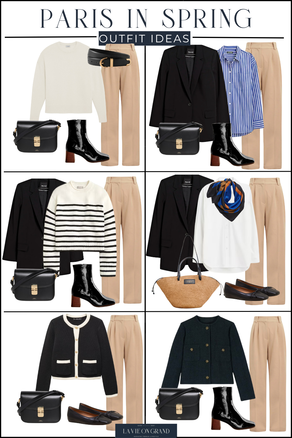 22 pieces to pack for Paris in spring to look classic, timeless, and like a local.