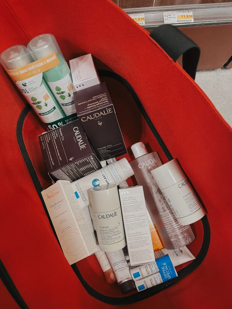 beauty items in a basket Picture of beauty items in a basket.