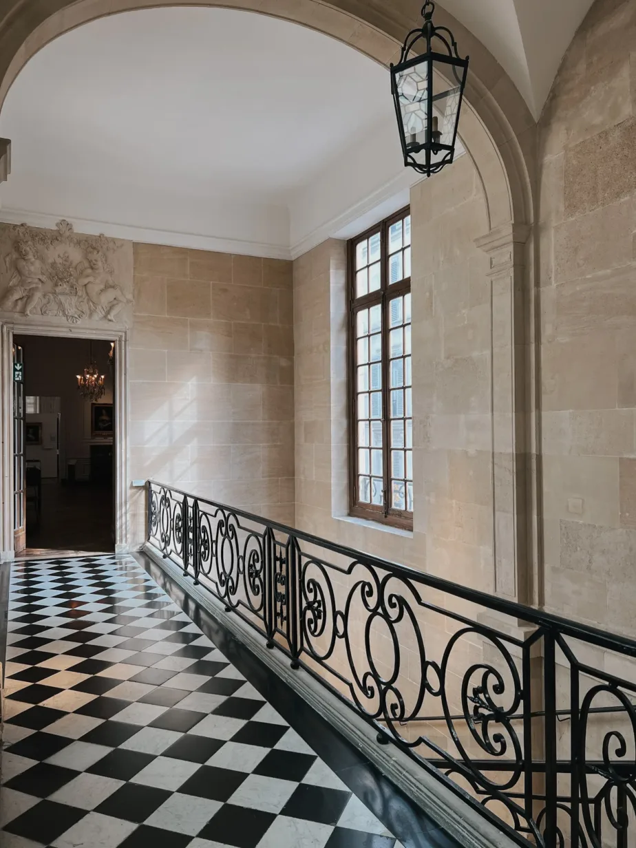 Interior shot of Musee Carnavalet in Paris.