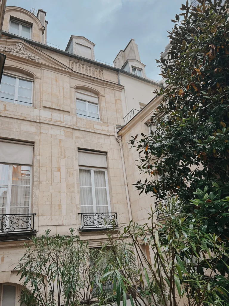 Exterior shot of a courtyard windown.