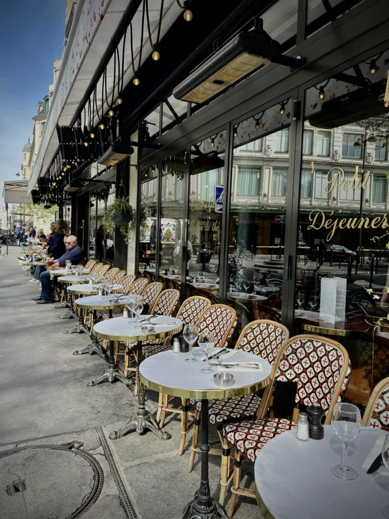 Bistro tables and chairs in Paris Bistro tables and chairs in Paris.