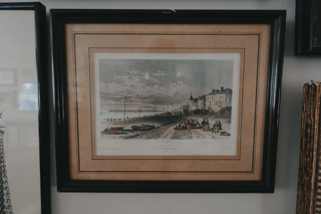 Artwork in a dark frame | What To Buy At A Paris Flea Market