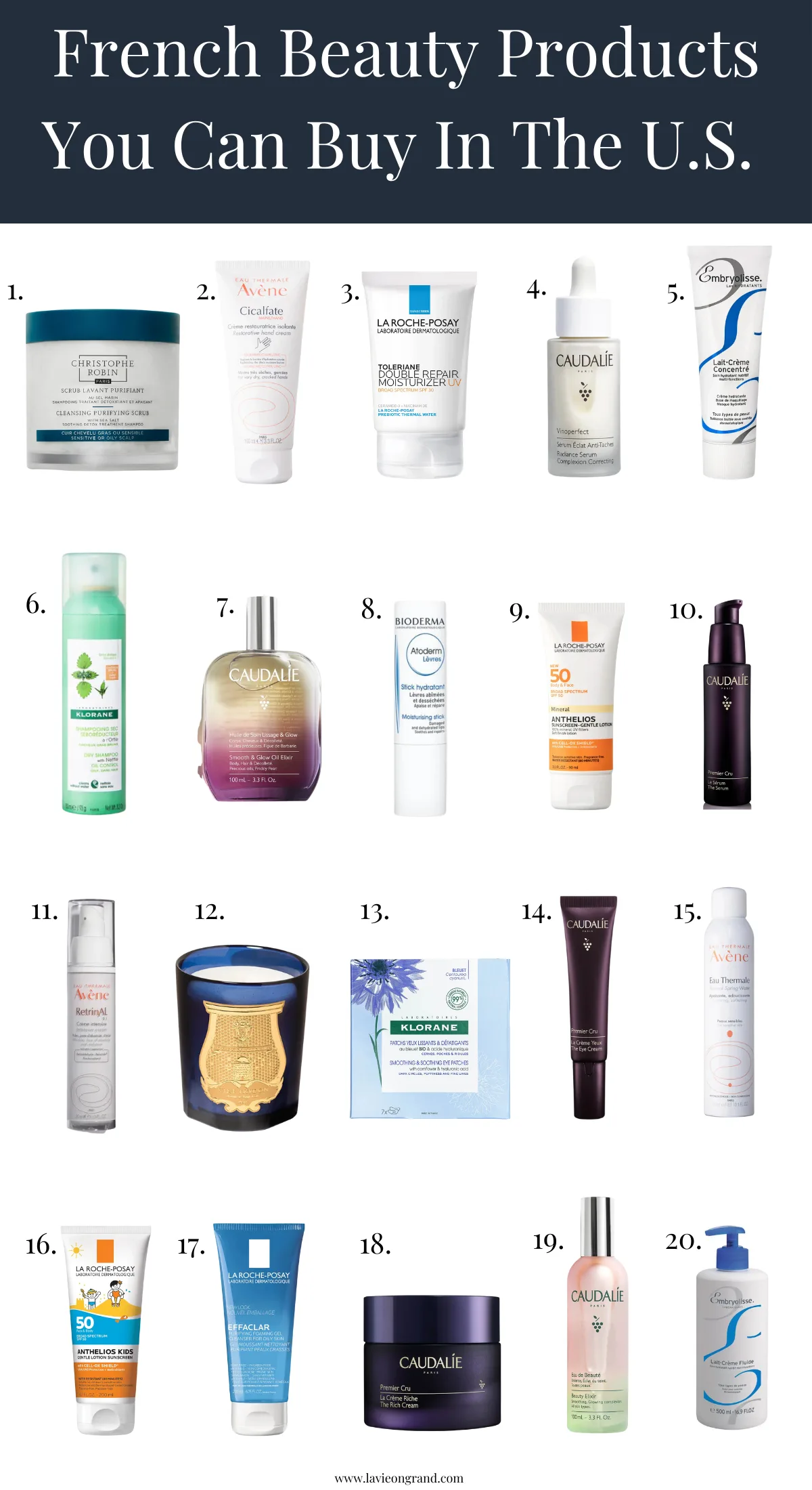20 French beauty products to buy in the U.S.