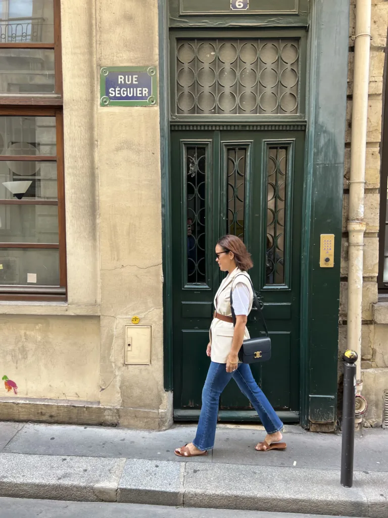 Jeans to wear in Paris, straight leg, flare, and wide leg.