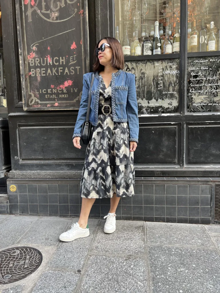 Parisian dress fall street fashion Parisian street style in October