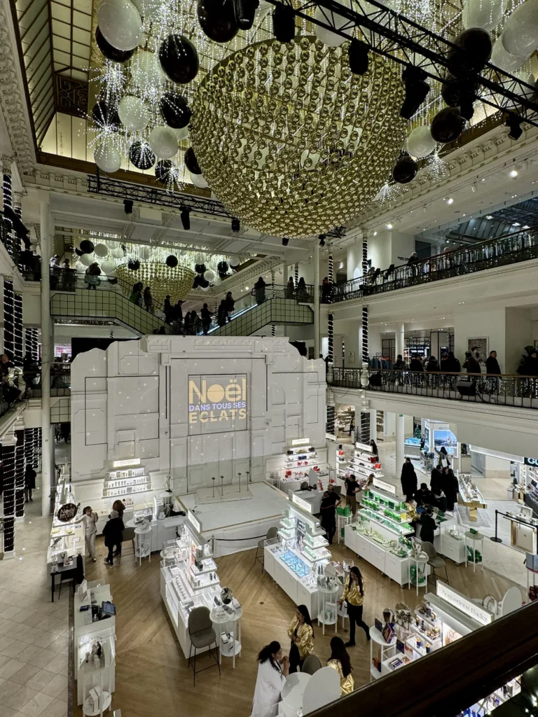 Interior of Le Bon marche in Paris. 