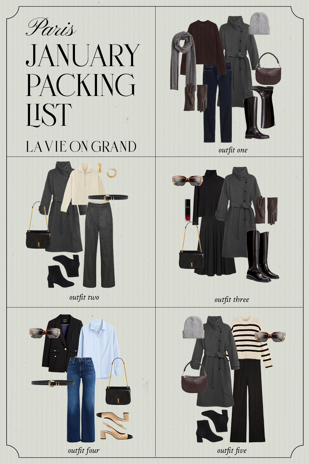 Paris In January Outfit Ideas Pieces to pack for Paris in January and the winter season.