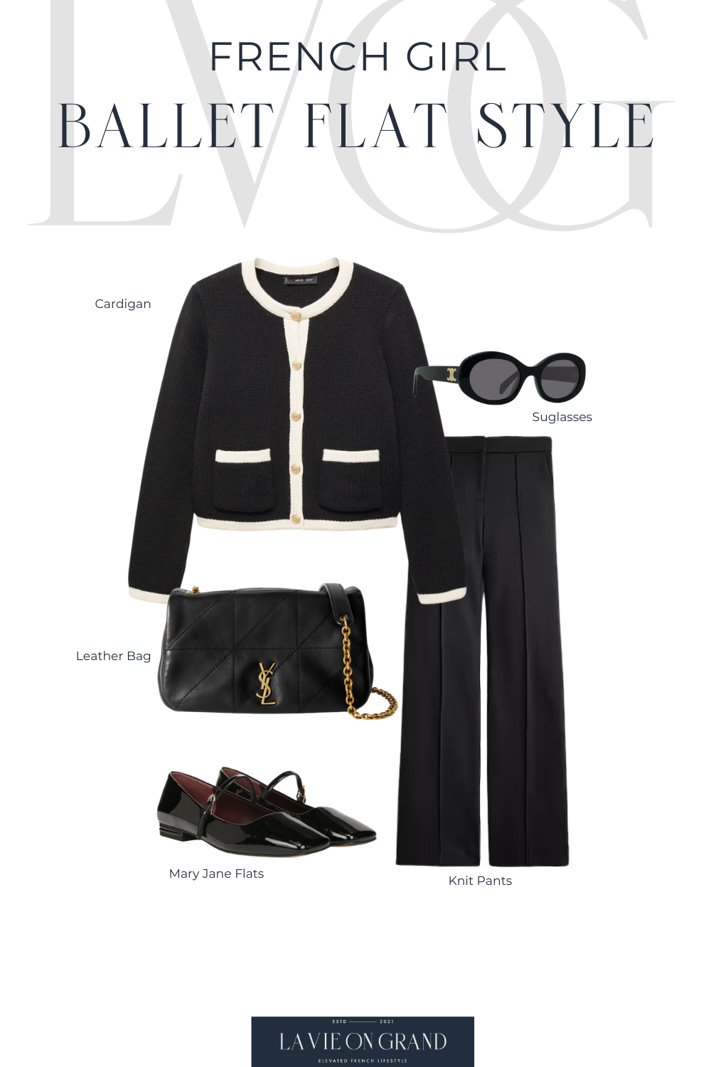 Wearing ballet flats like a French person for that effortless and classic style.