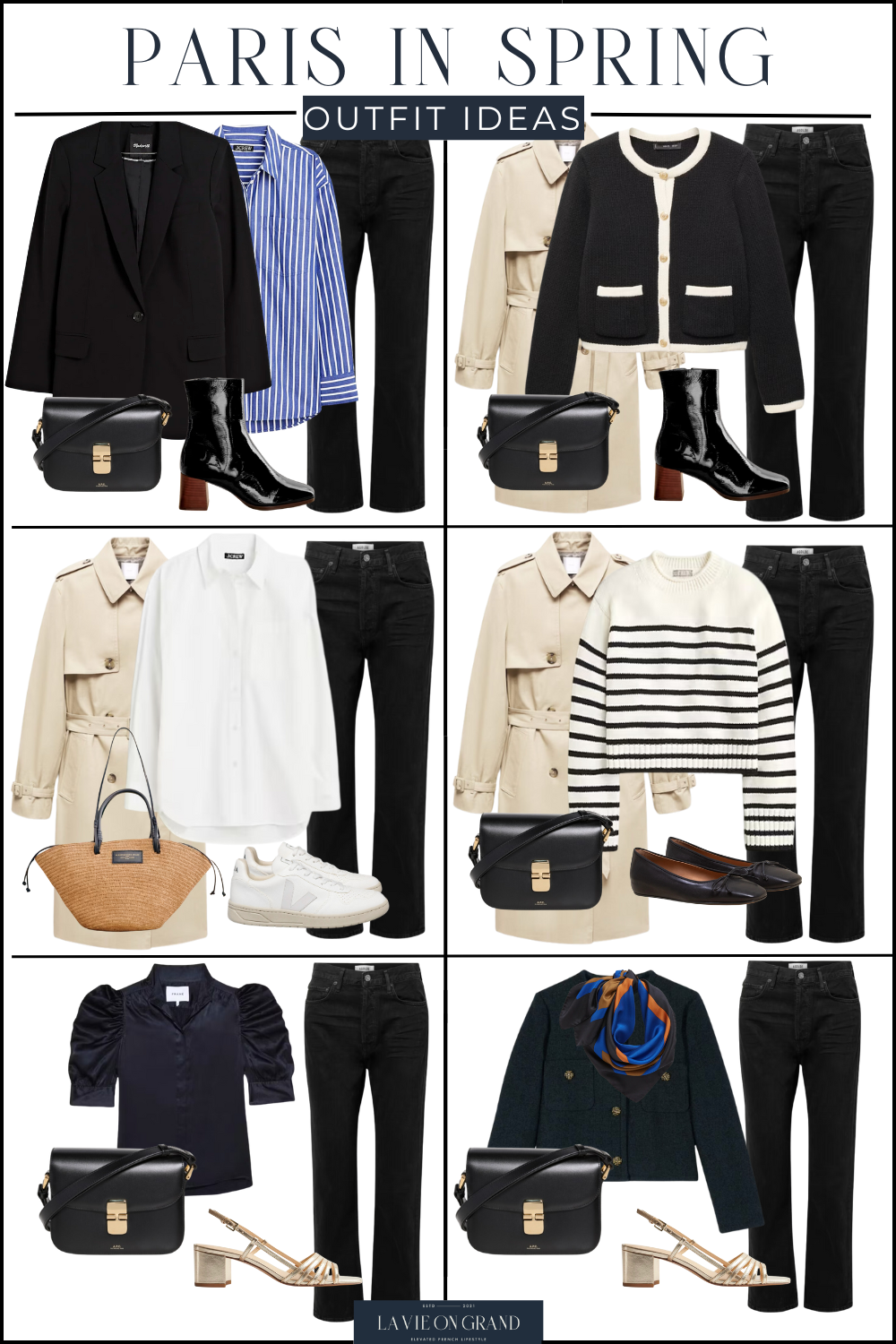 Packing for paris in spring with these 22 classic and timeless pieces.