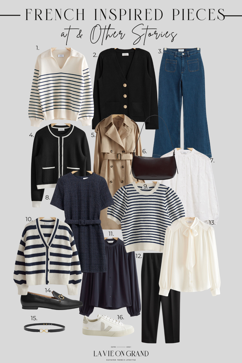 Where to buy French inspired clothing from & Other STories for a classic and chic style.
