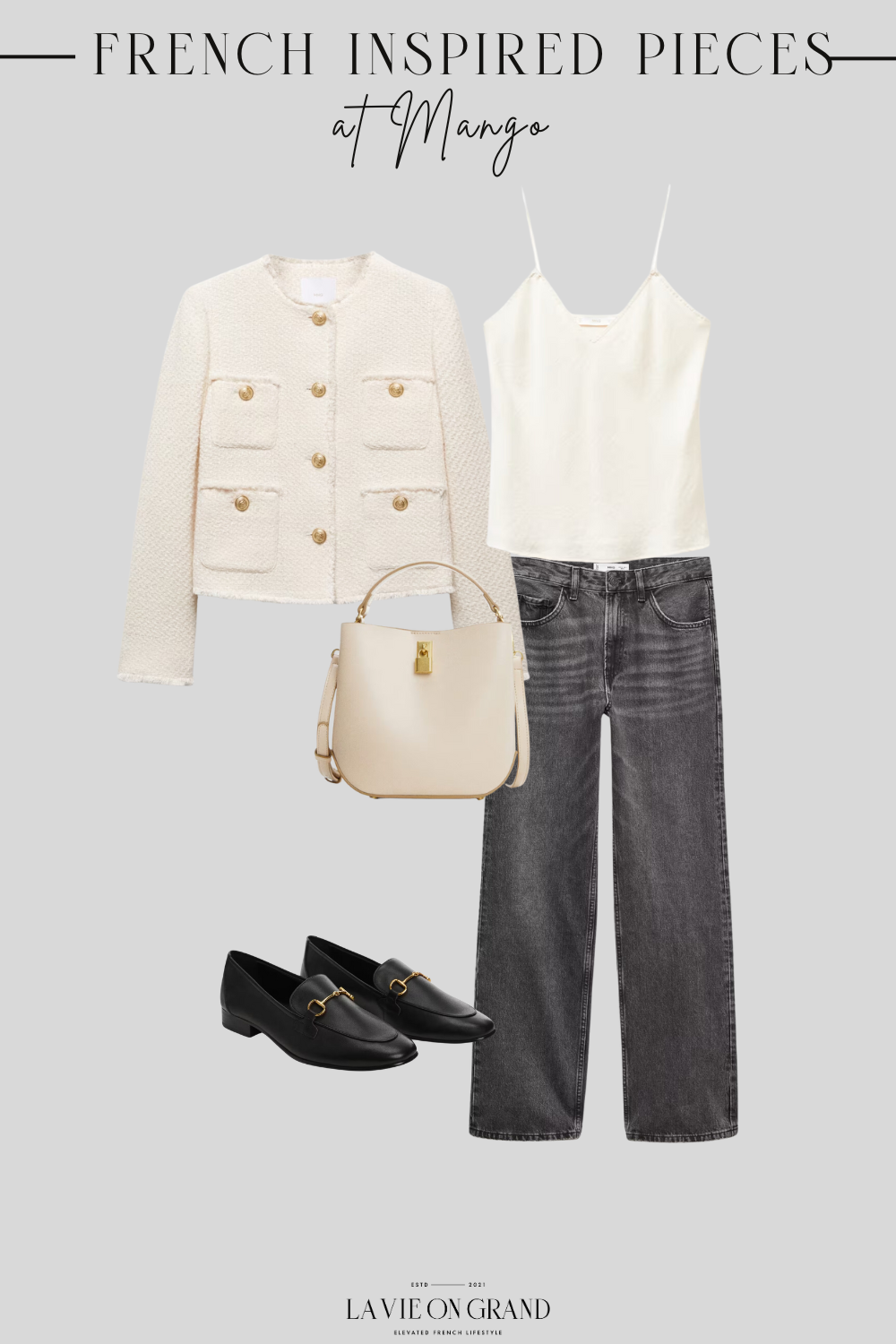 Where to buy French inspired clothing from Mango.