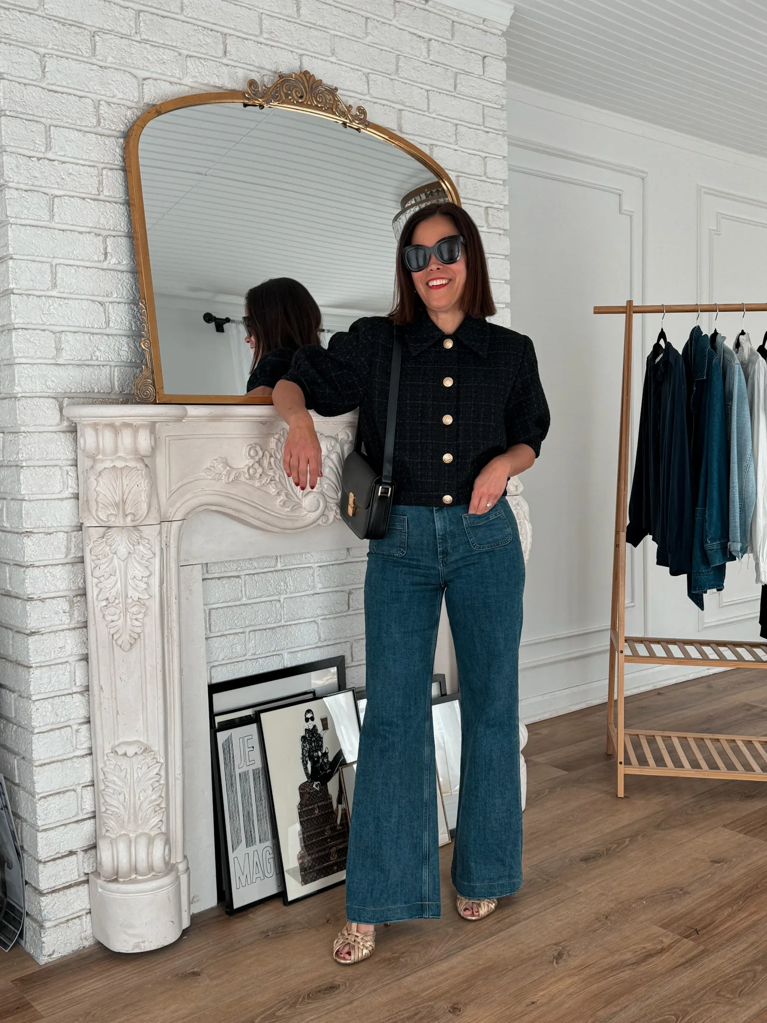 Outfit idea to wear in Paris during the spring for dinner.