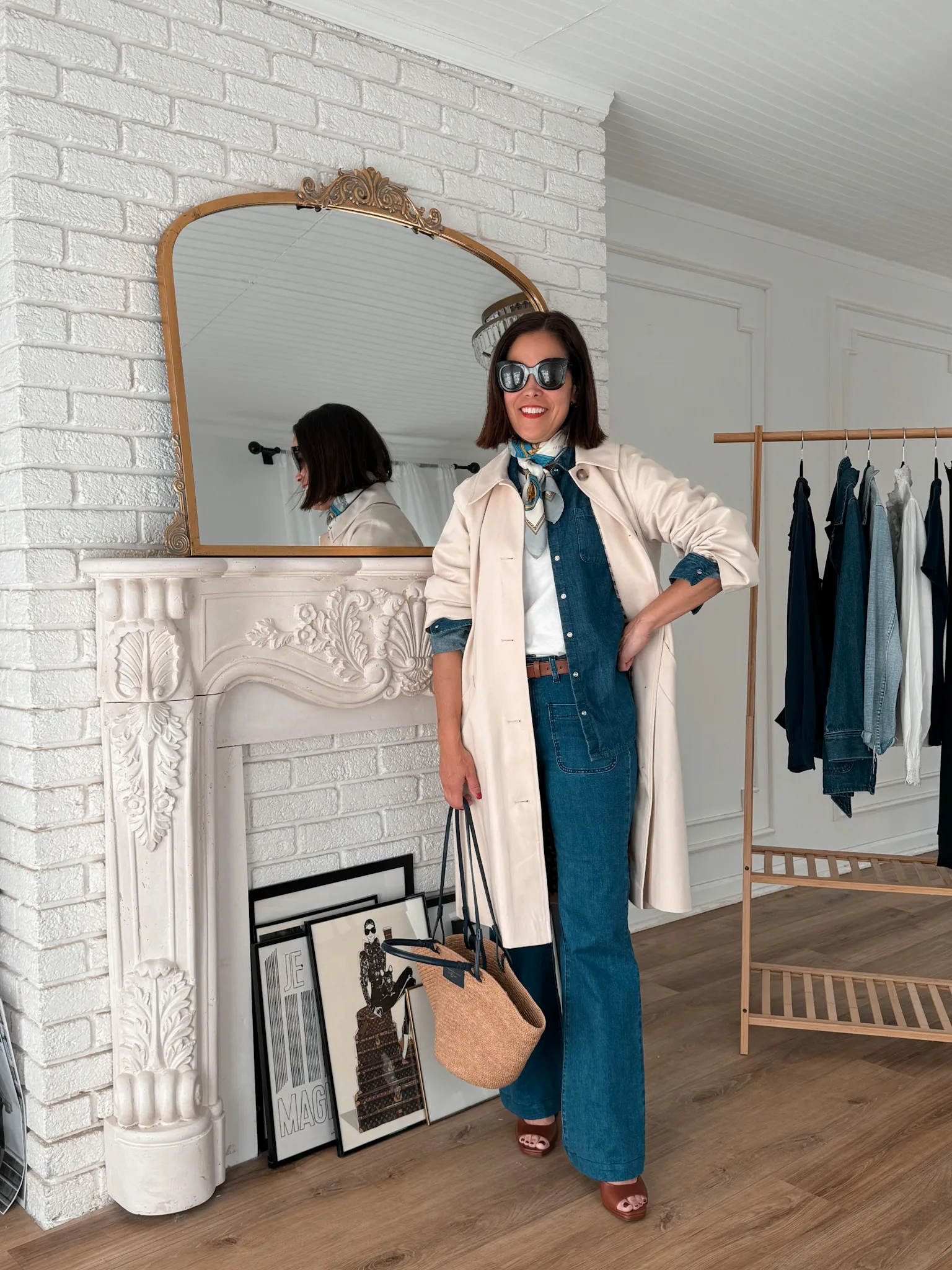 Double denim look to wear to Paris in Spring.