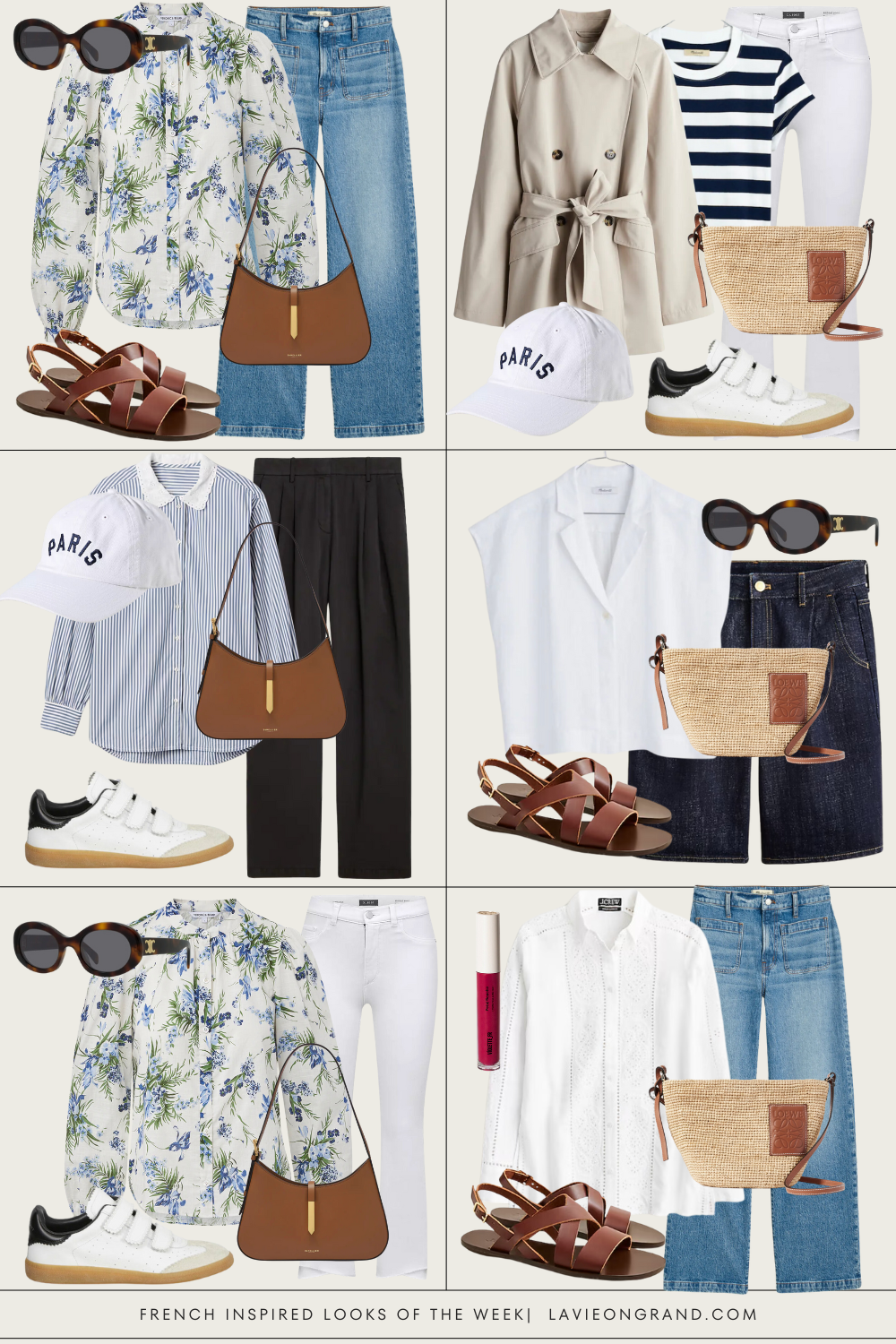 Weekly French Inspired Looks for The week ahead.