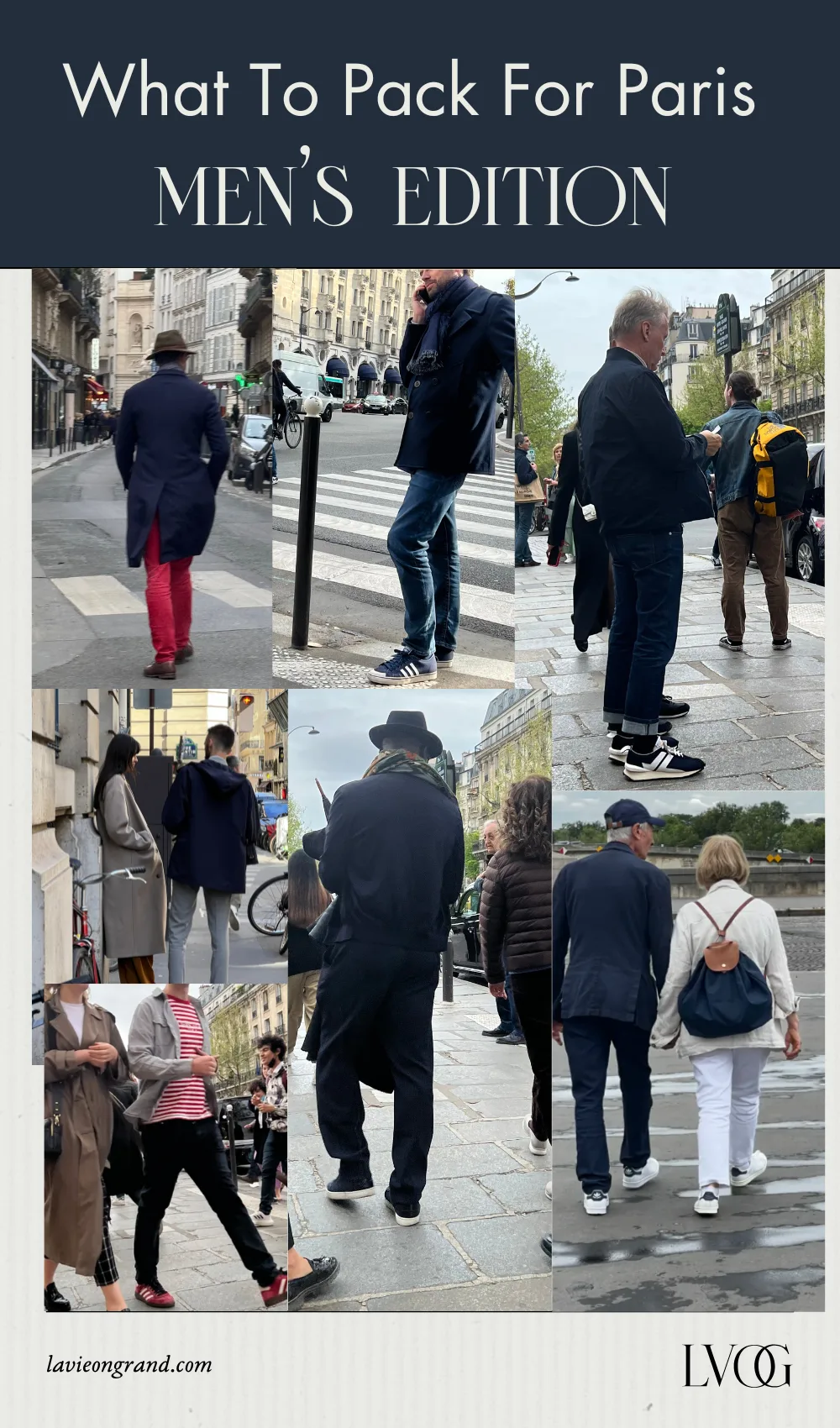 What to pack and wear in Paris for Men.