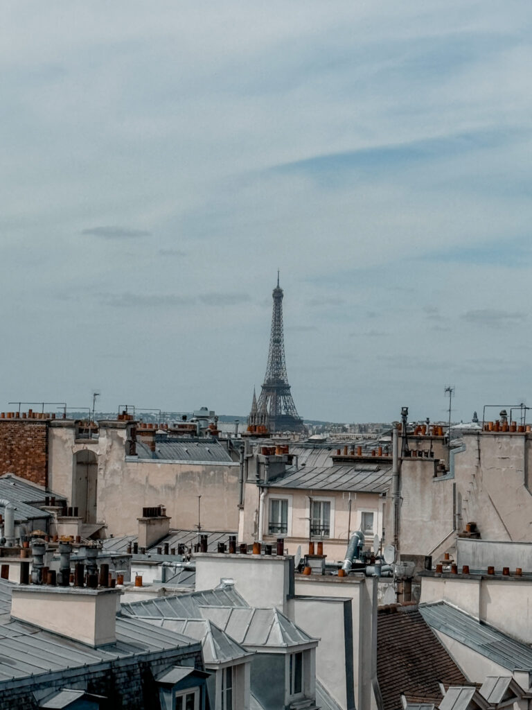 View of the Eiffel Towe View of the Eiffel Tower in Paris.