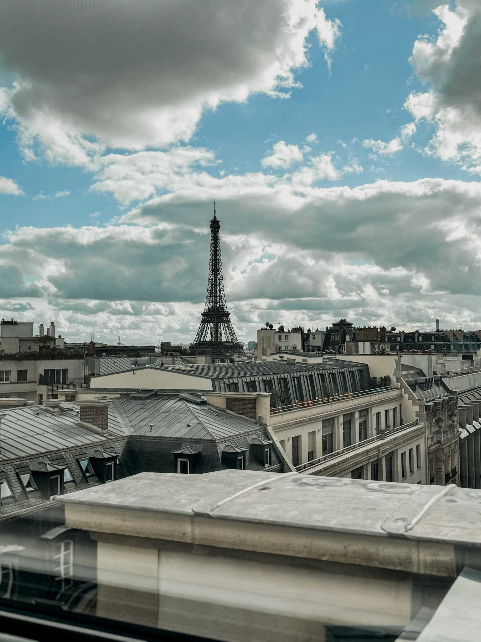 View of the eiffel tower from saint germain.