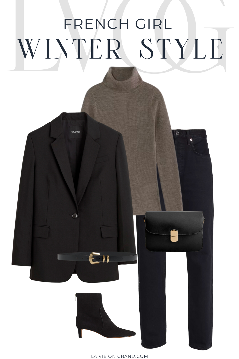 Sweater outfits you can wear in Paris during the winter season.