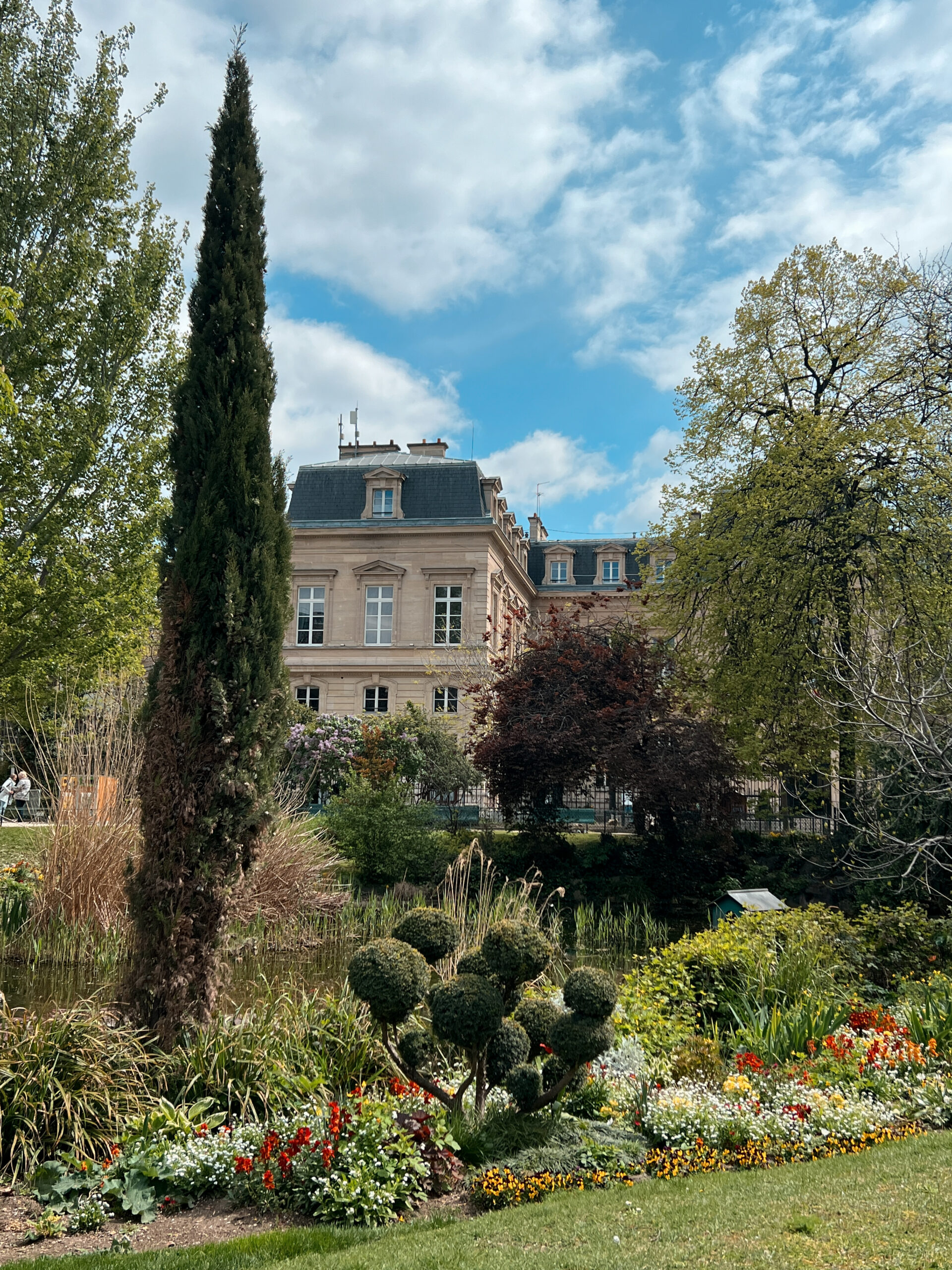 Shot of park in Paris.