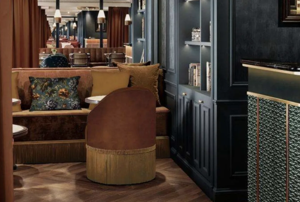 interior view of hotel in Paris.