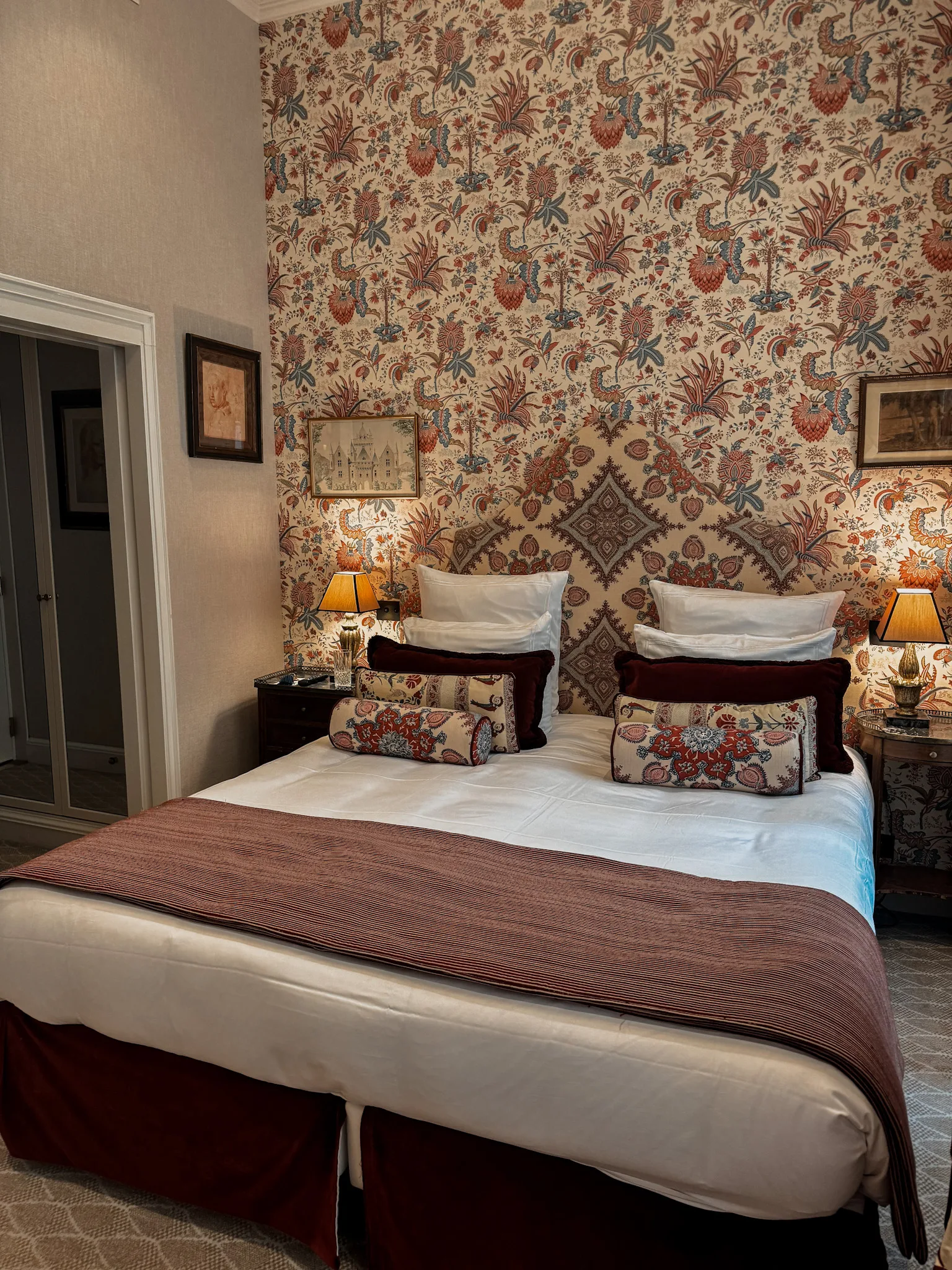 Relais Christine Hotel room in Paris.