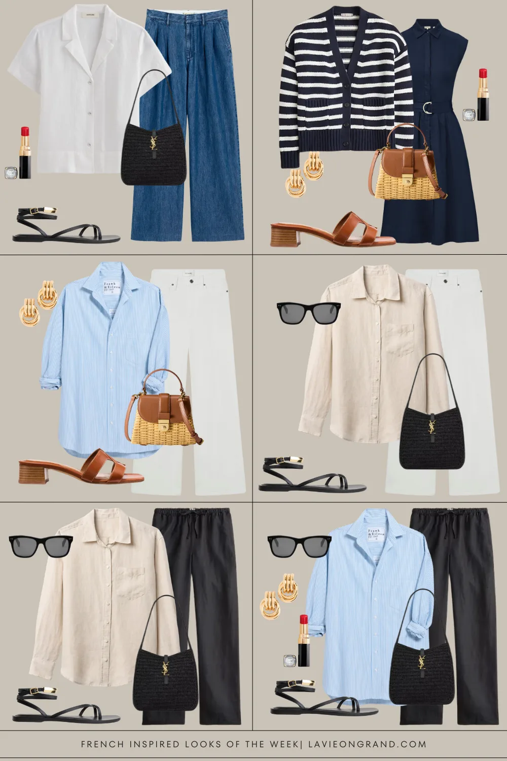 6 French inspired looks Outfit combinations french inspired.